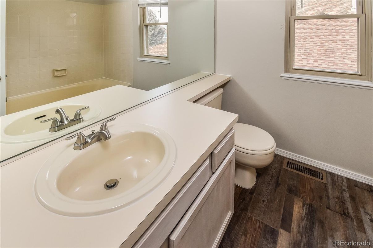 Bathroom, Interior, Wood Texture Flooring