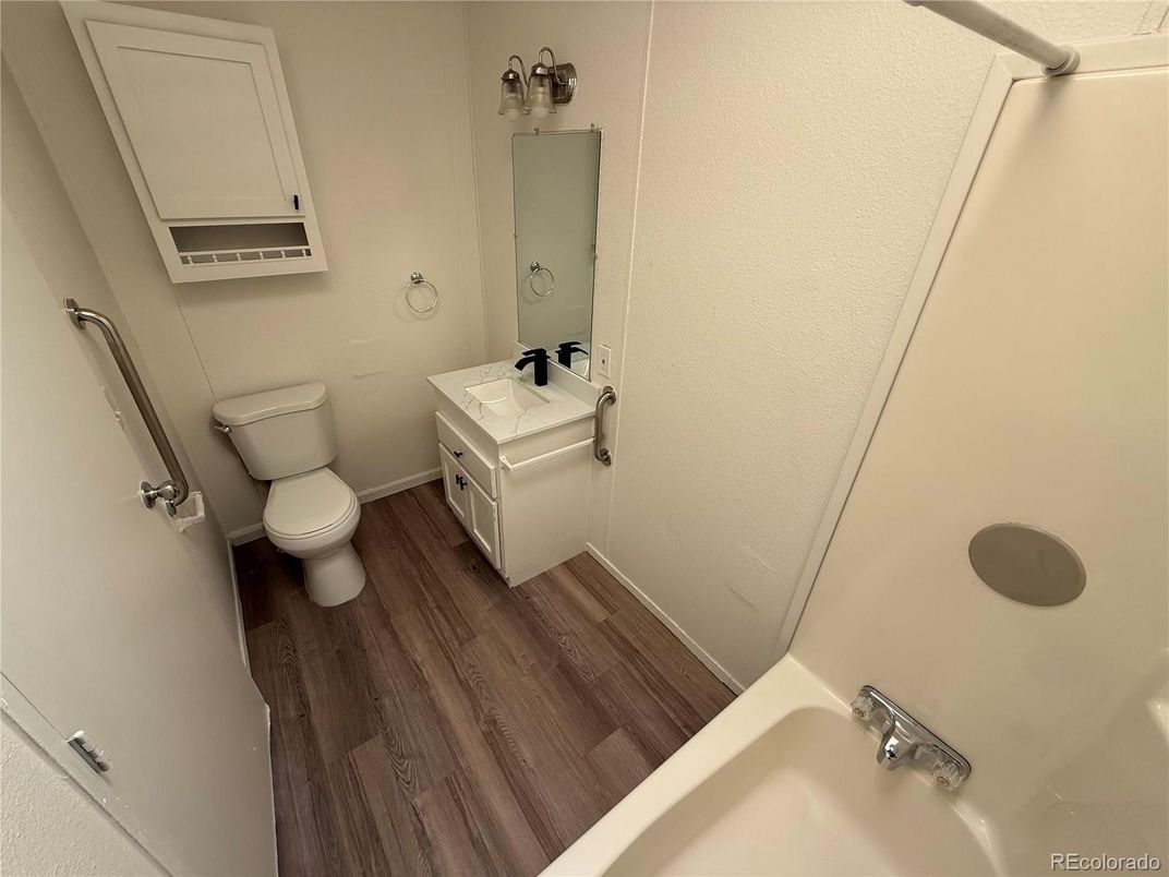 Bathroom, Interior, Wood Texture Flooring