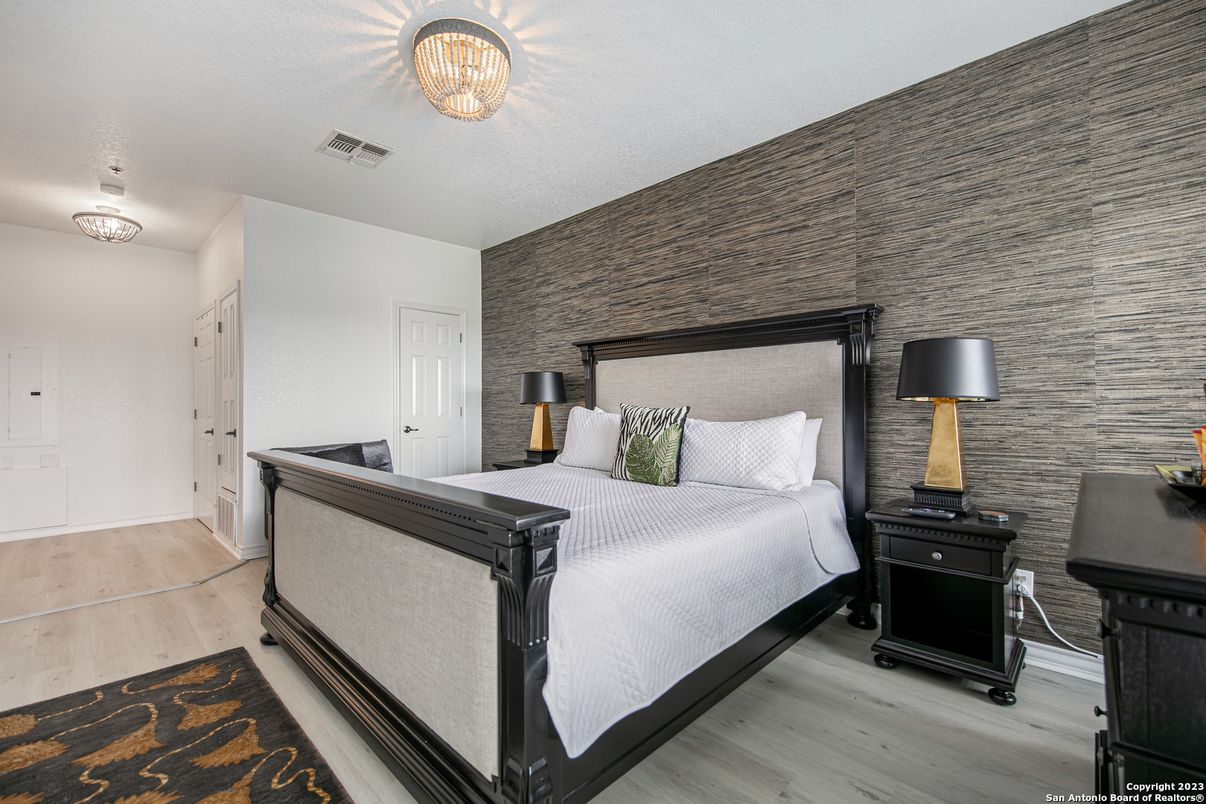 Bedroom, Interior, Wood Texture Flooring