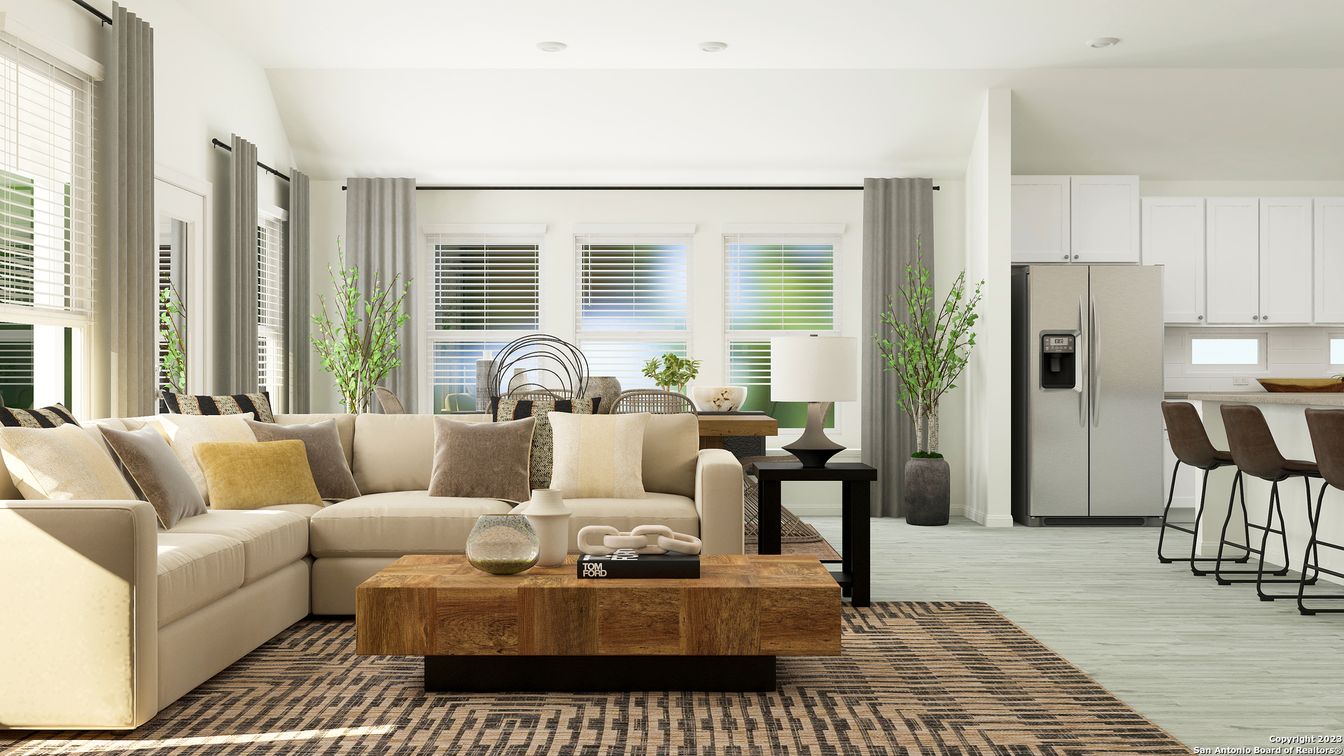 Interior, Kitchen, Living room, Recessed Lighting