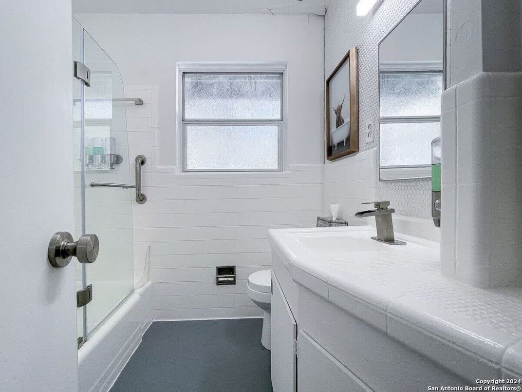 Bathroom, Glass Shower, Interior, Tile Countertops