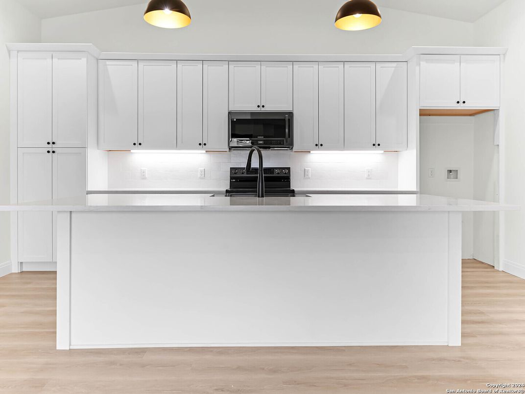 Interior, Kitchen, Wood Texture Flooring