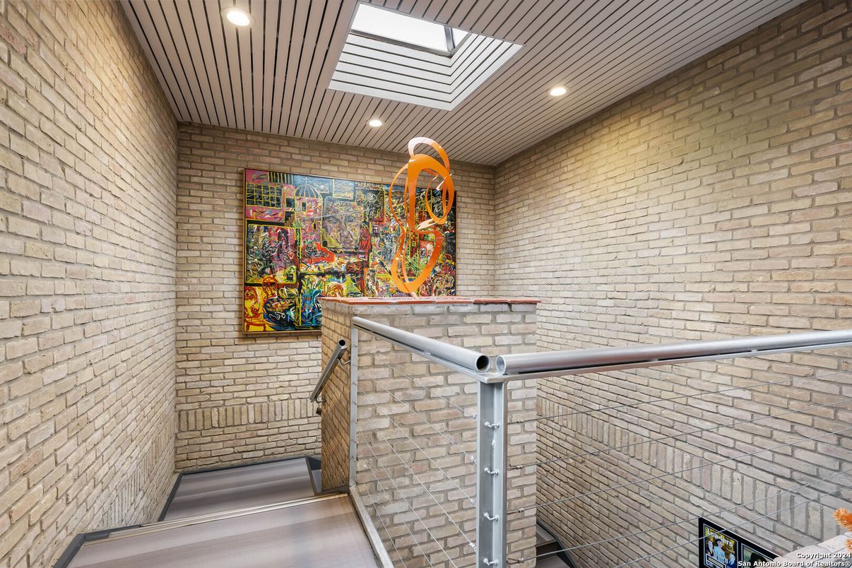 Interior, Recessed Lighting, Stone Walls