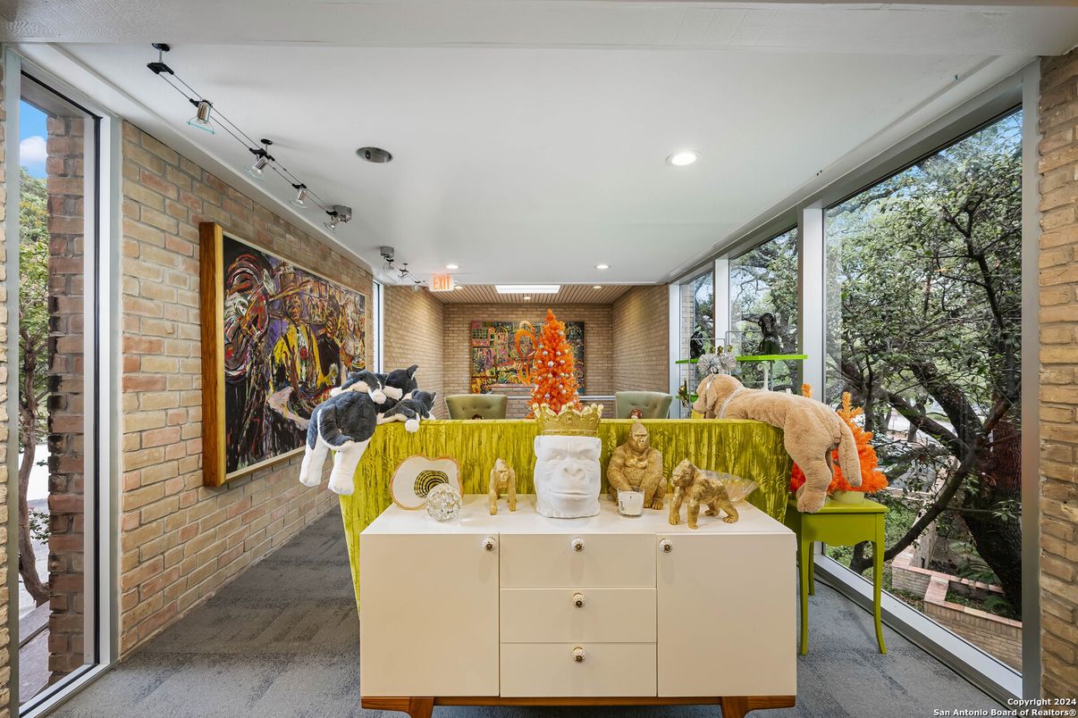 Interior, Recessed Lighting, Stone Walls