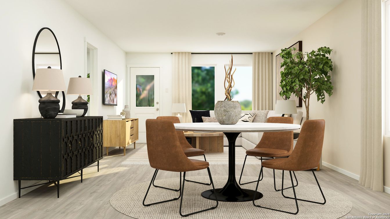 Dining room, Interior, Wood Texture Flooring