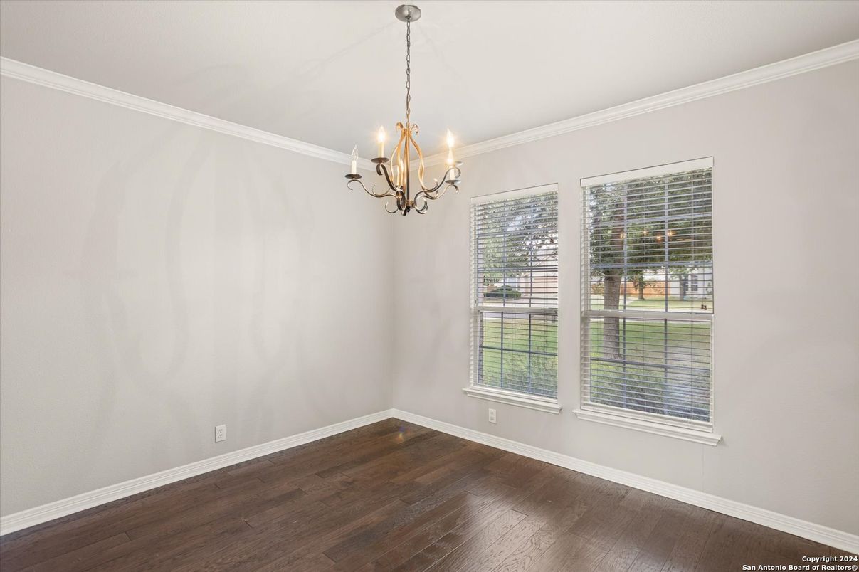 Chandelier, Empty room, Interior, Wood Texture Flooring