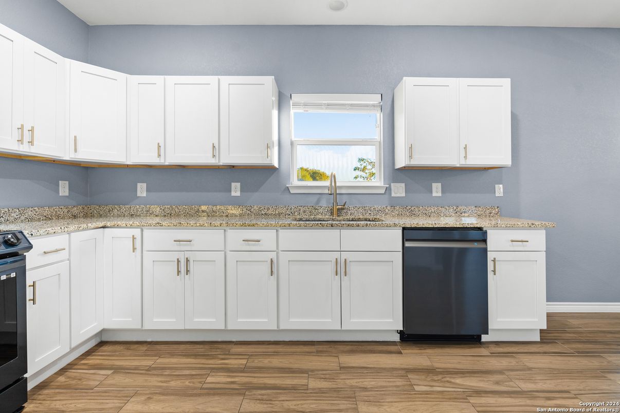 Interior, Kitchen, Wood Texture Flooring
