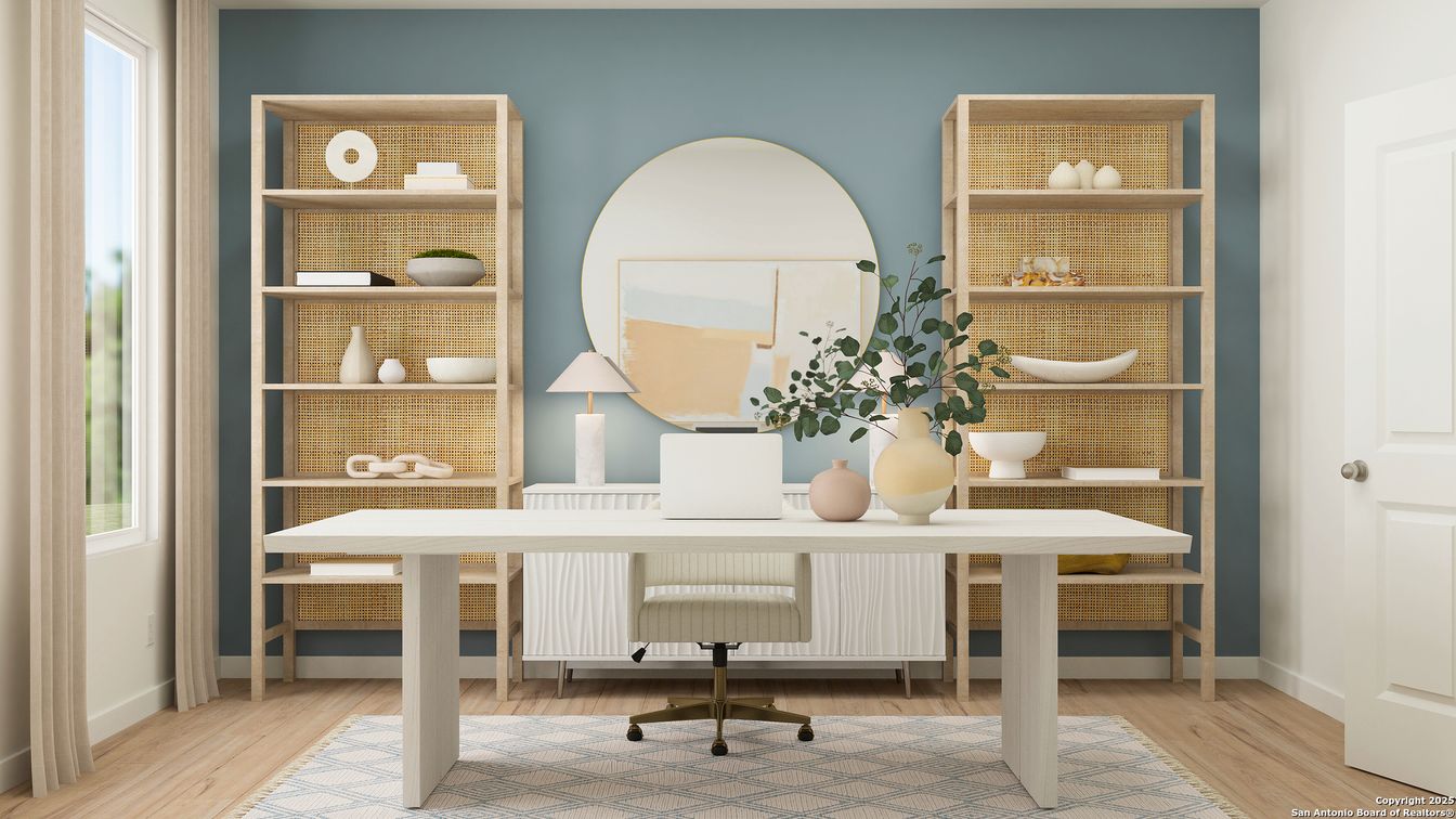 Home Office, Interior, Wood Texture Flooring