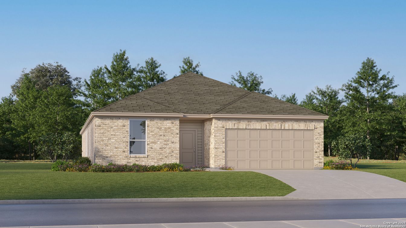 Attached, Exterior, Facade, Brick Traditional