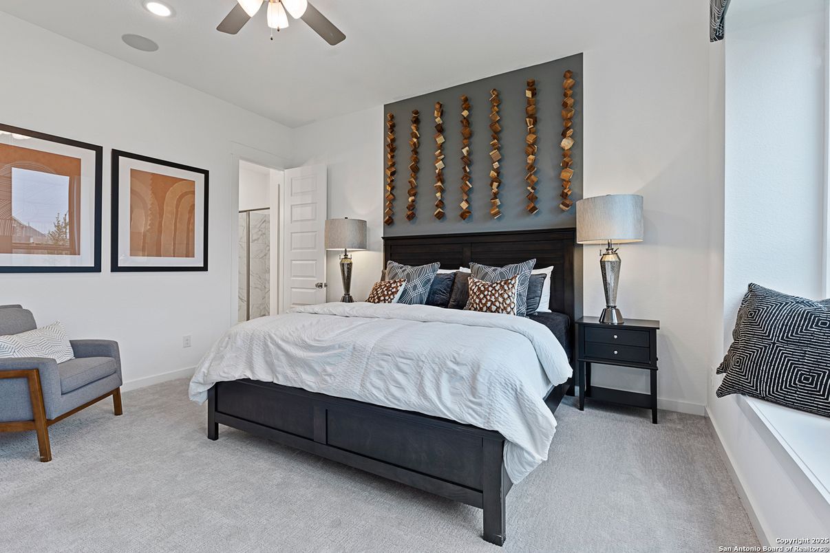 Bedroom, Interior, Recessed Lighting