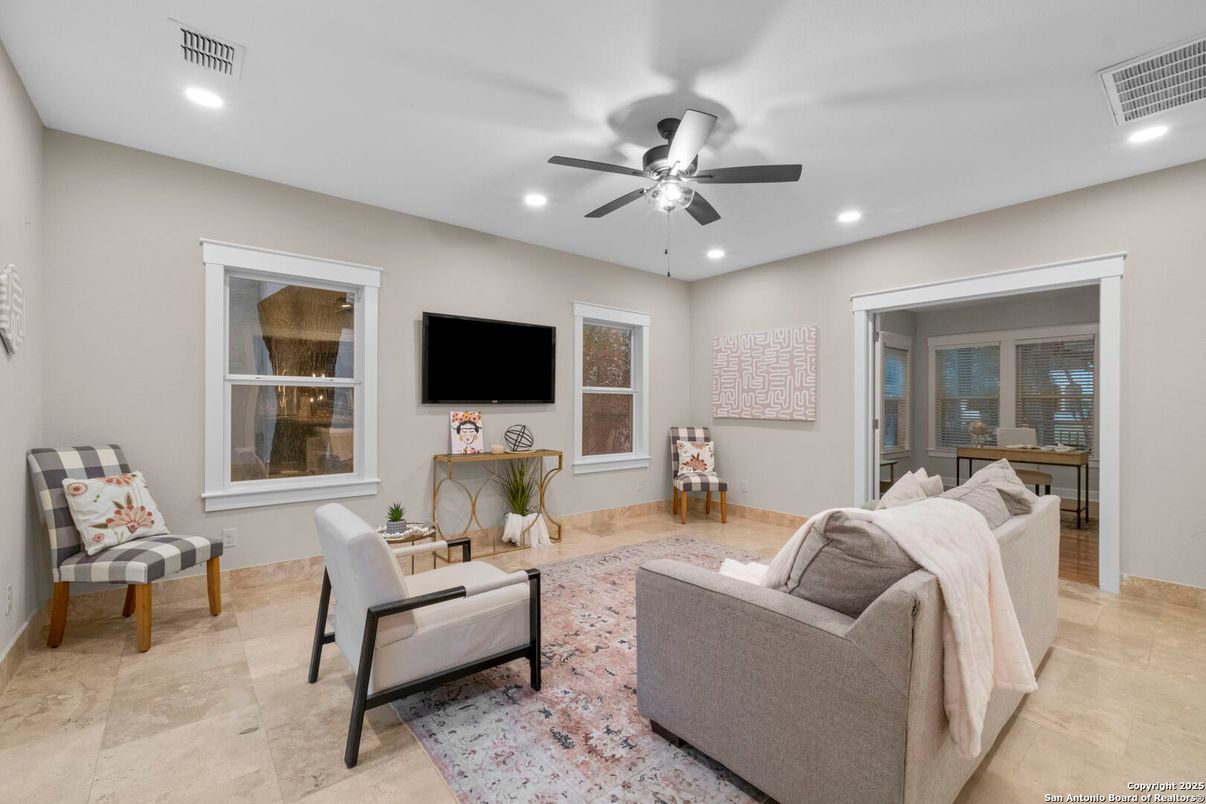 Interior, Living room, Recessed Lighting