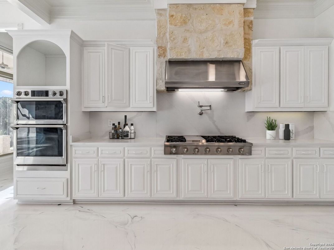 Interior, Kitchen, Marble, Stainless Steel Appliances
