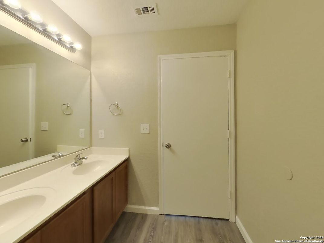 Bathroom, Dual Sink Vanities, Interior, Wood Texture Flooring