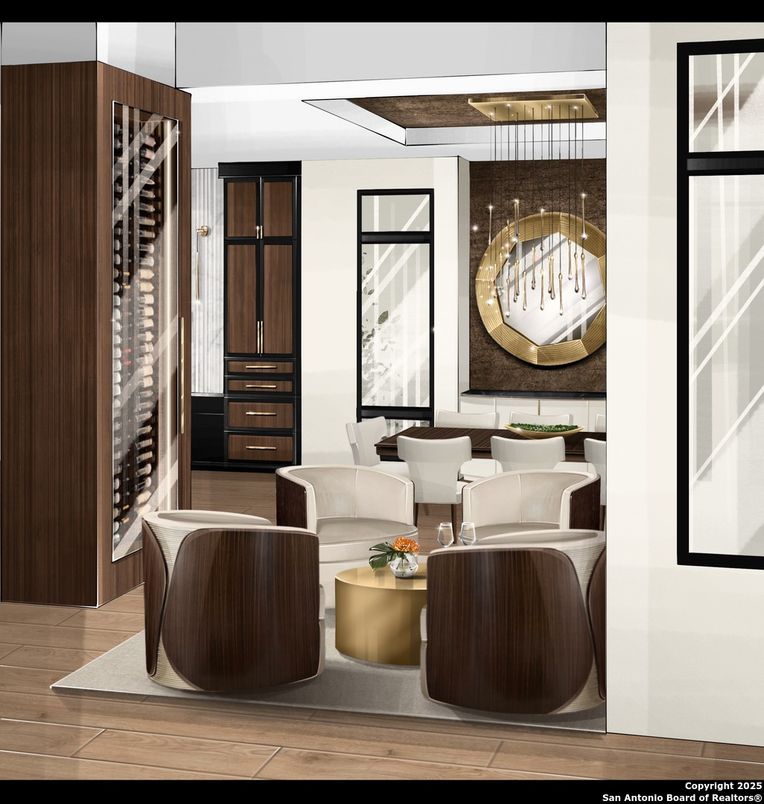 Interior, Living room, Pendant Lights, Wood Texture Flooring