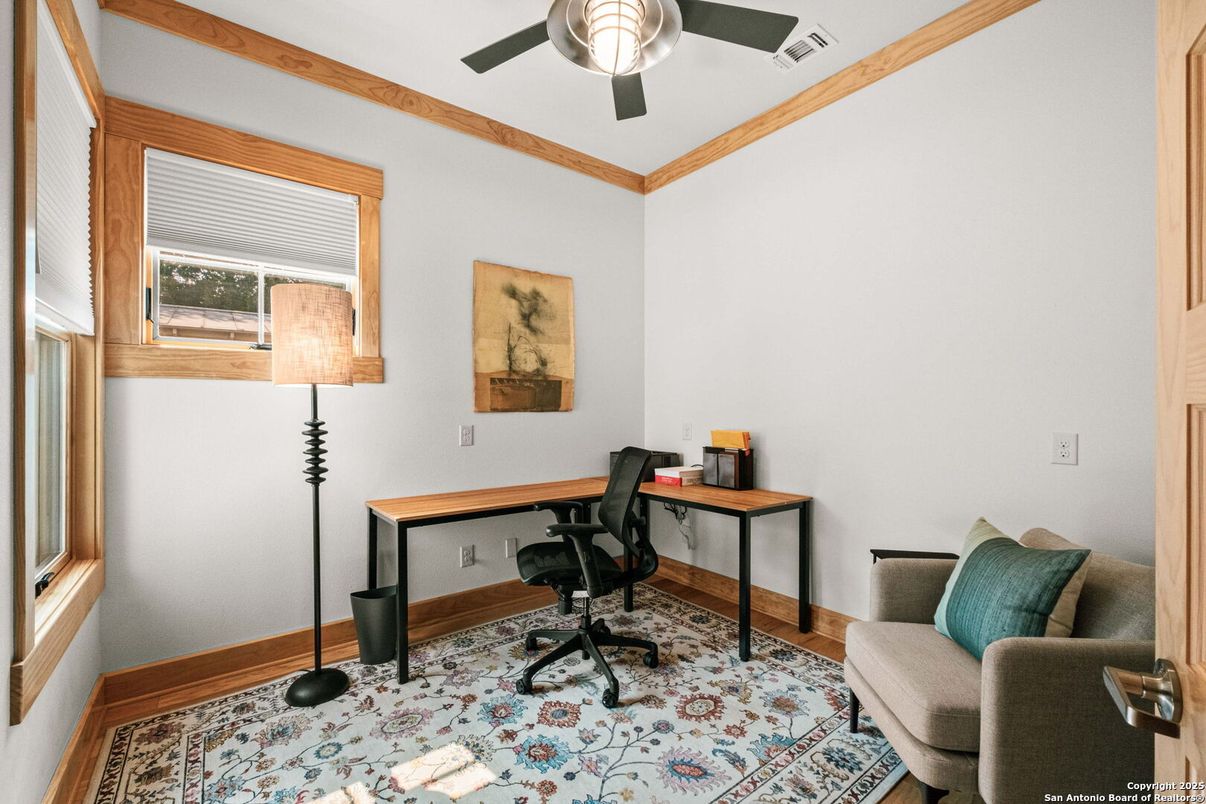 Home Office, Interior, Wood Texture Flooring