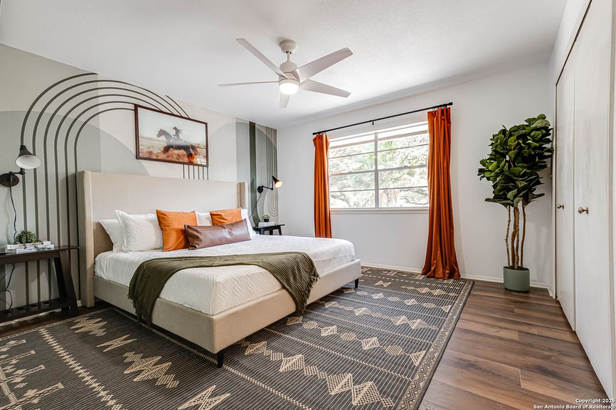 Bedroom, Interior, Wood Texture Flooring