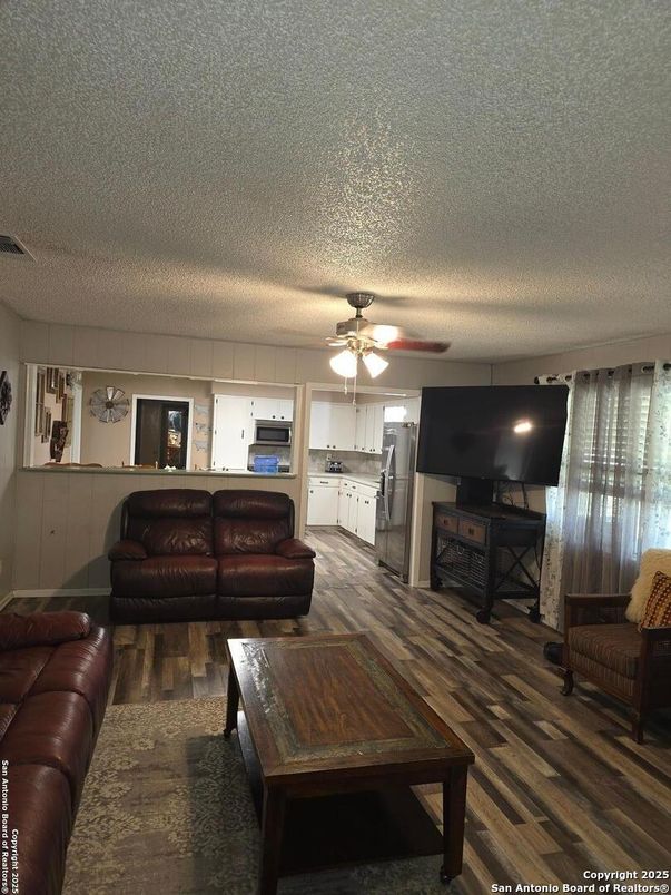 Interior, Kitchen, Living room, Wood Texture Flooring