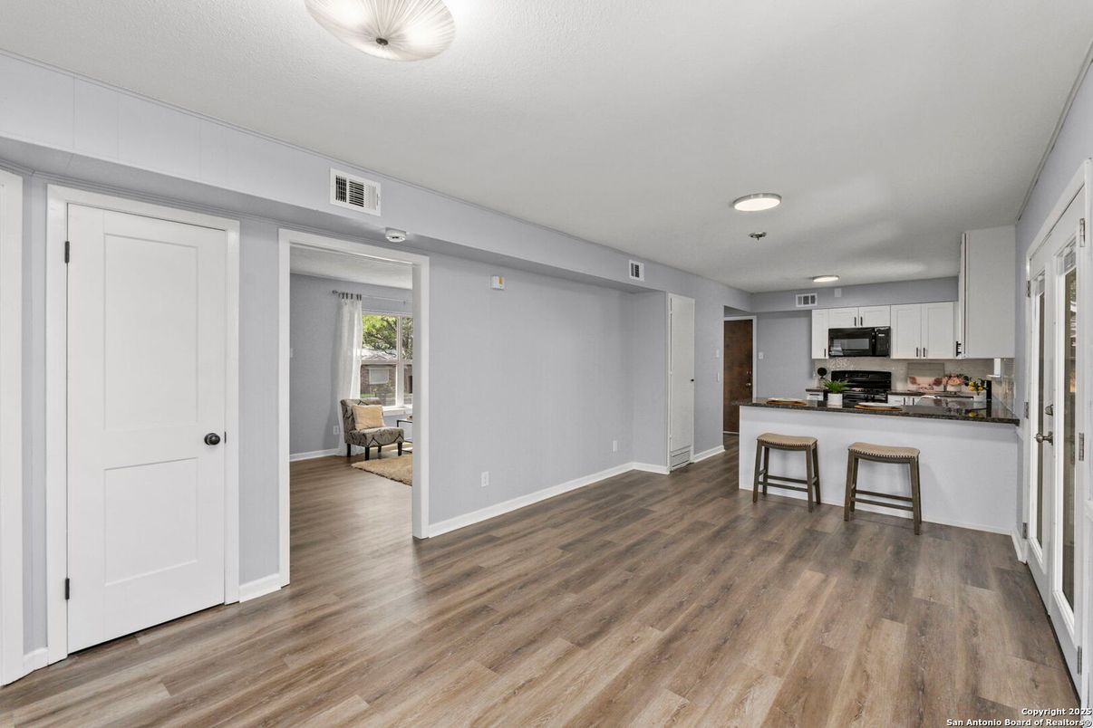 Interior, Kitchen, Wood Texture Flooring