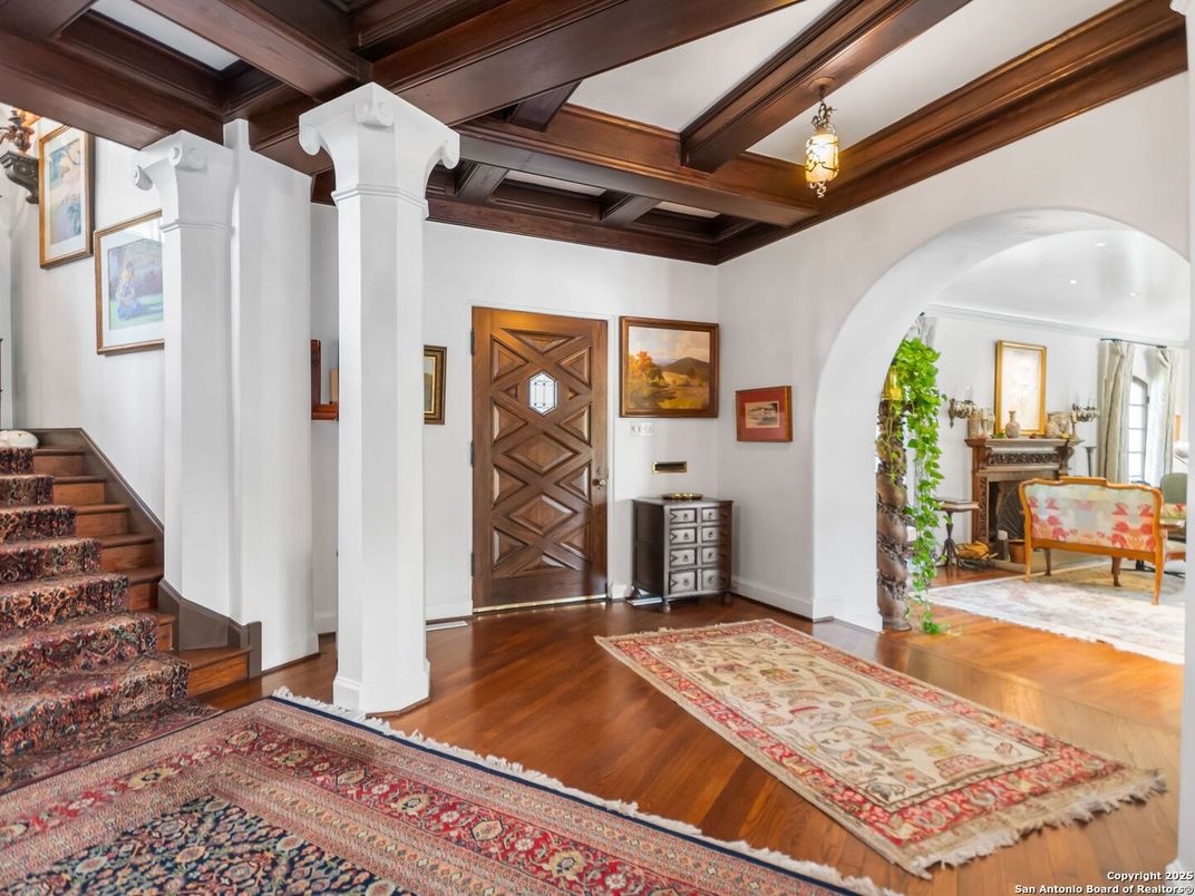 Fireplace, Interior, Wooden Beams, Wood Texture Flooring