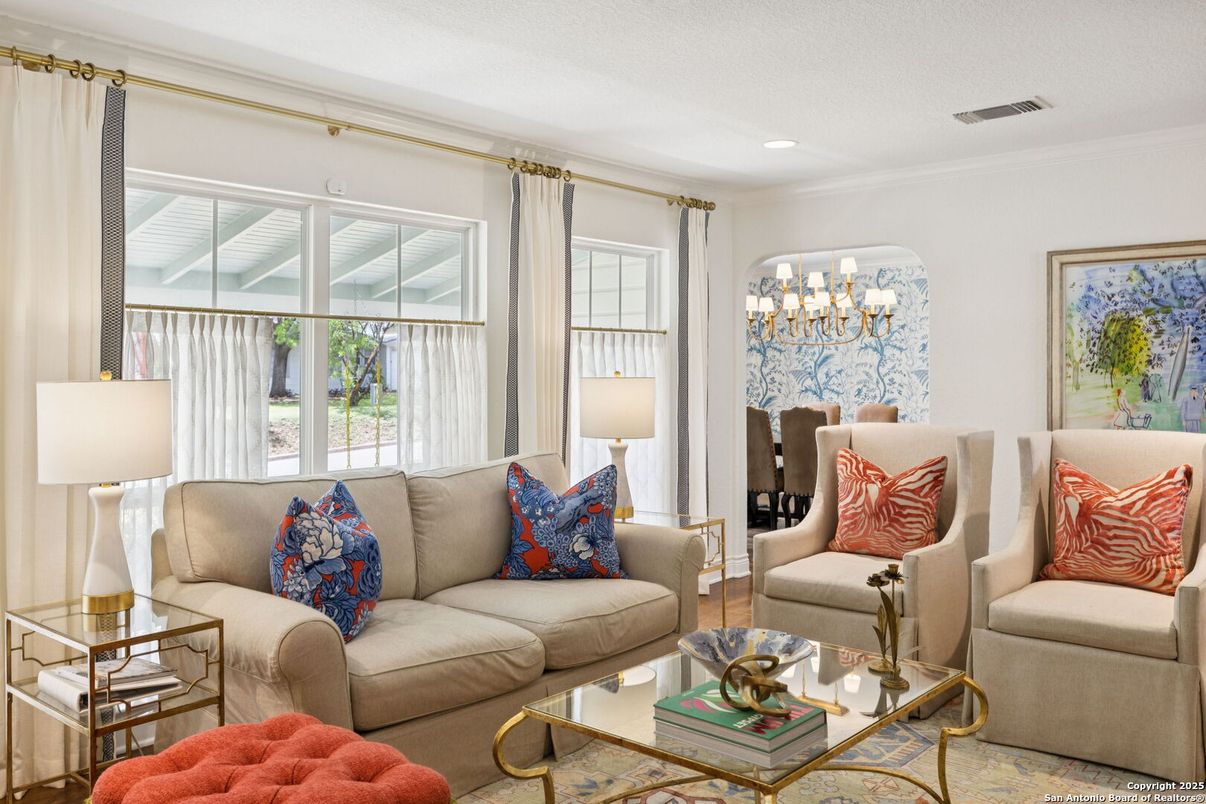 Interior, Living room, Recessed Lighting
