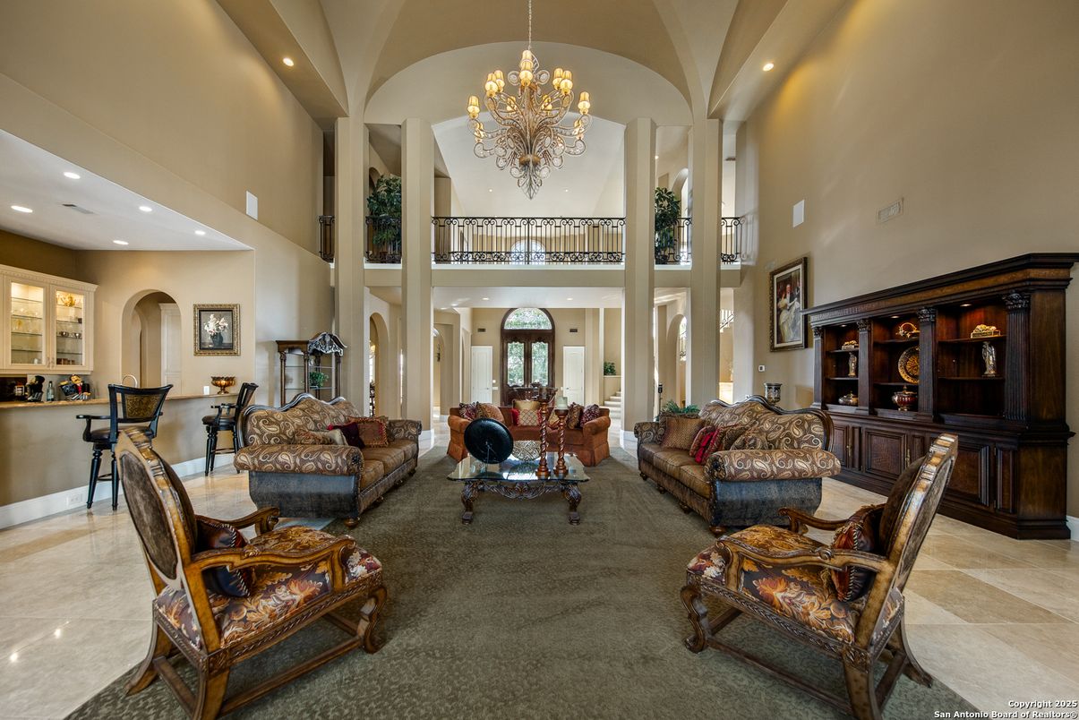 Chandelier, Interior, Living room, Recessed Lighting