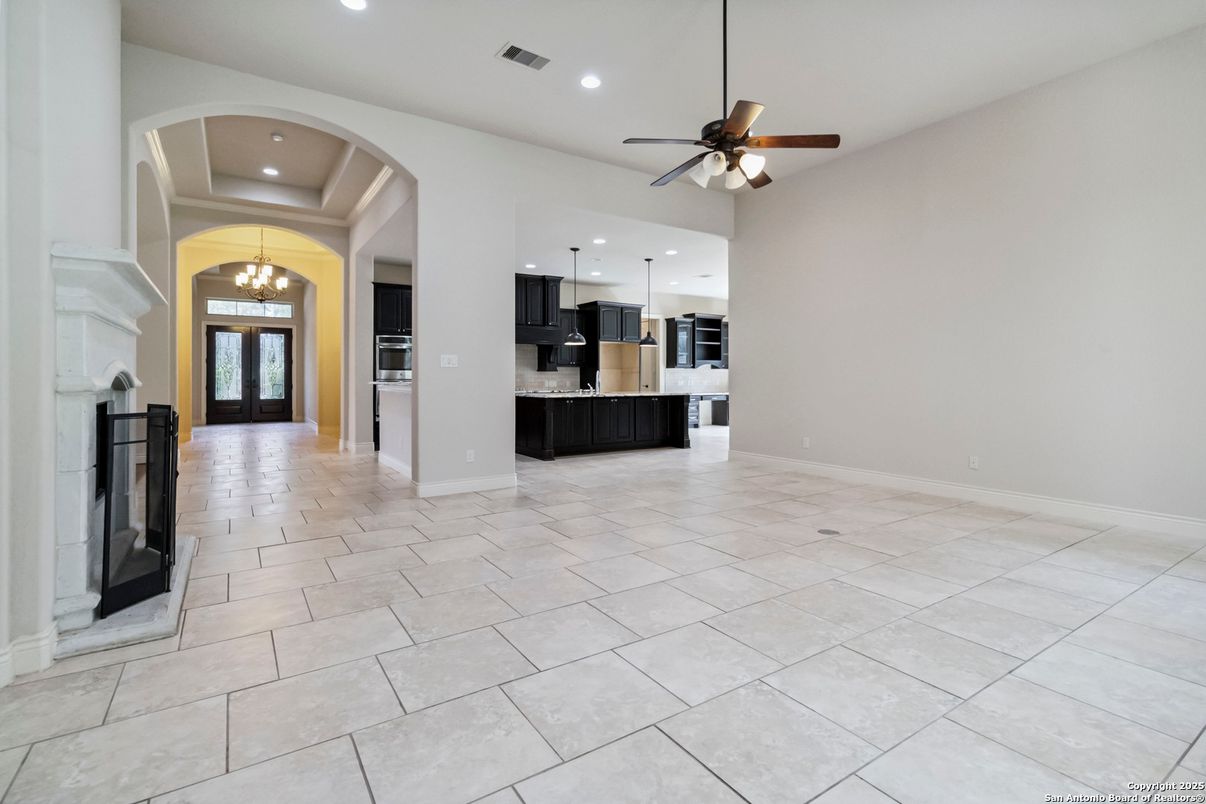 Chandelier, Interior, Kitchen, Recessed Lighting
