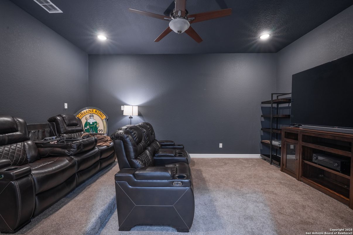 Home Theatre Room, Interior, Recessed Lighting, Theatre Room