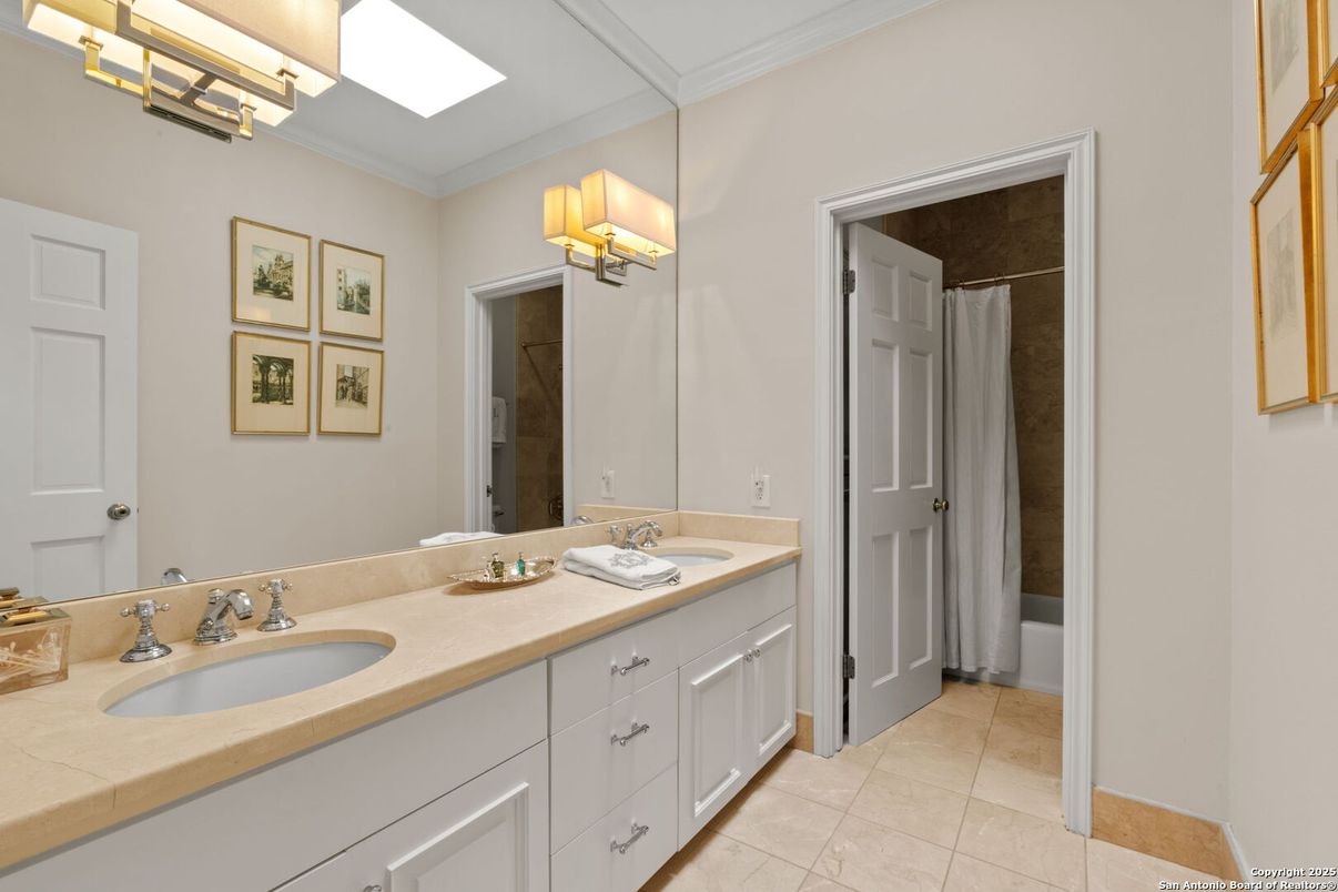 Bathroom, Dual Sink Vanities, Interior, Tile Countertops