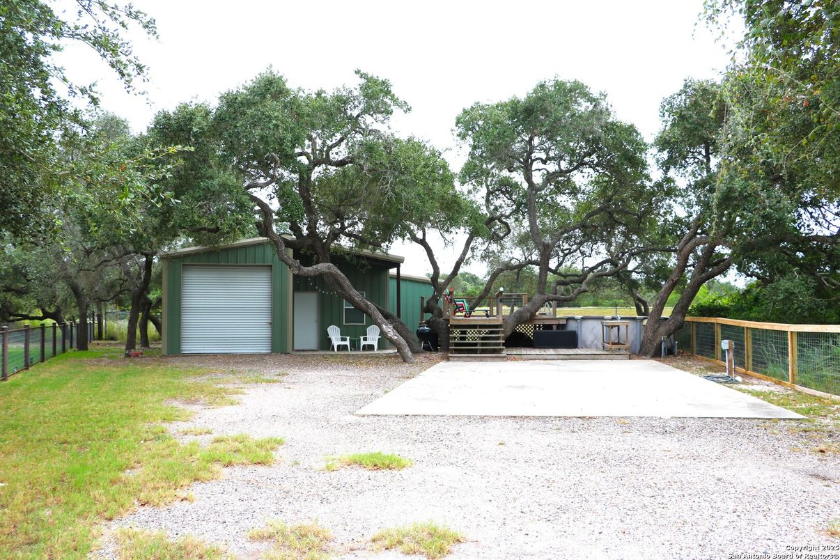 Backyard, Detached Garage, Exterior