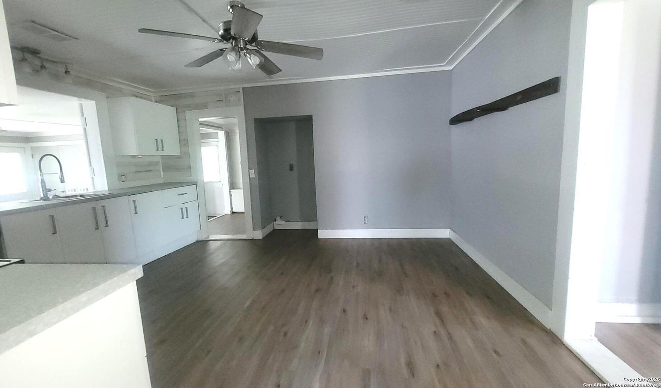 Empty room, Interior, Kitchen, Wood Texture Flooring