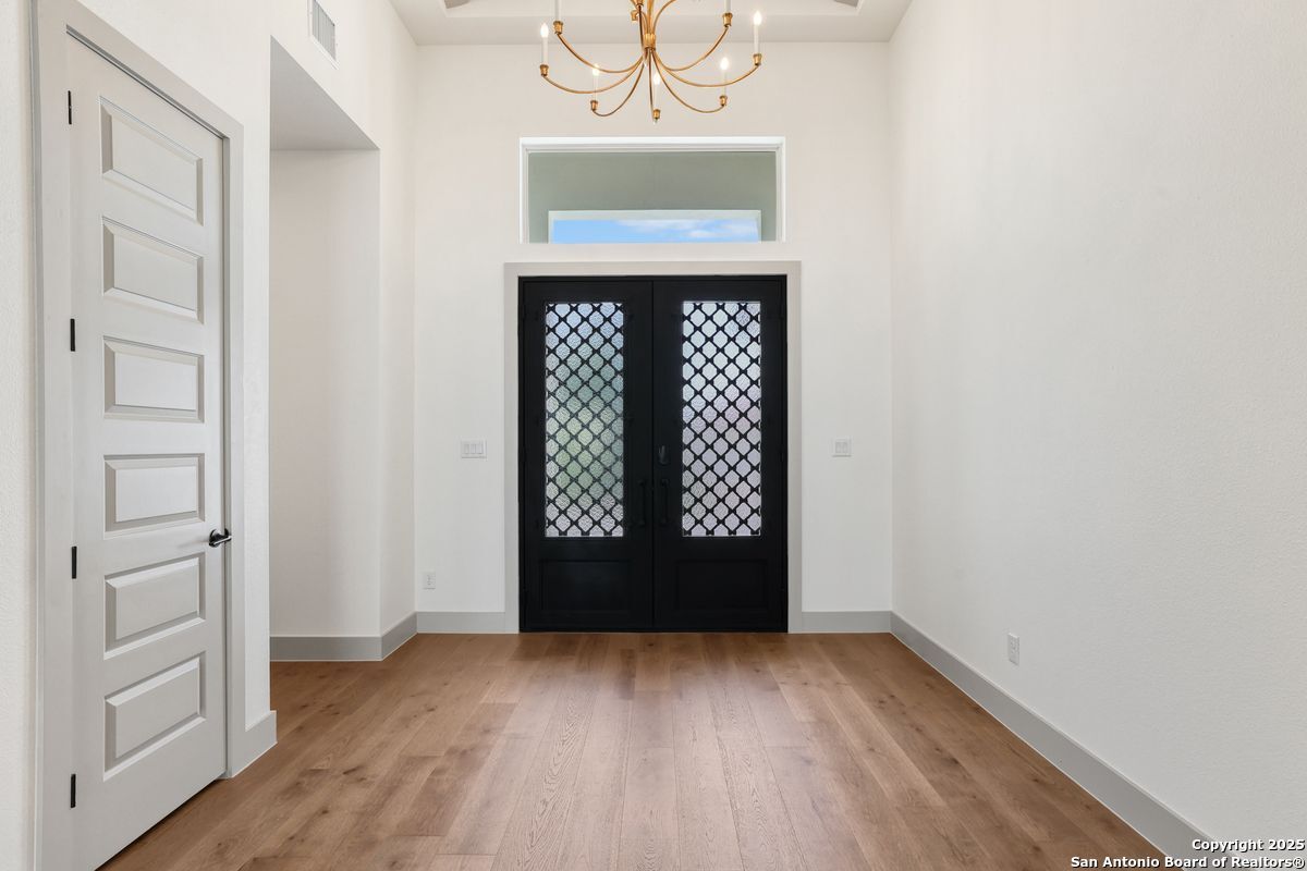 Chandelier, Interior, Wood Texture Flooring