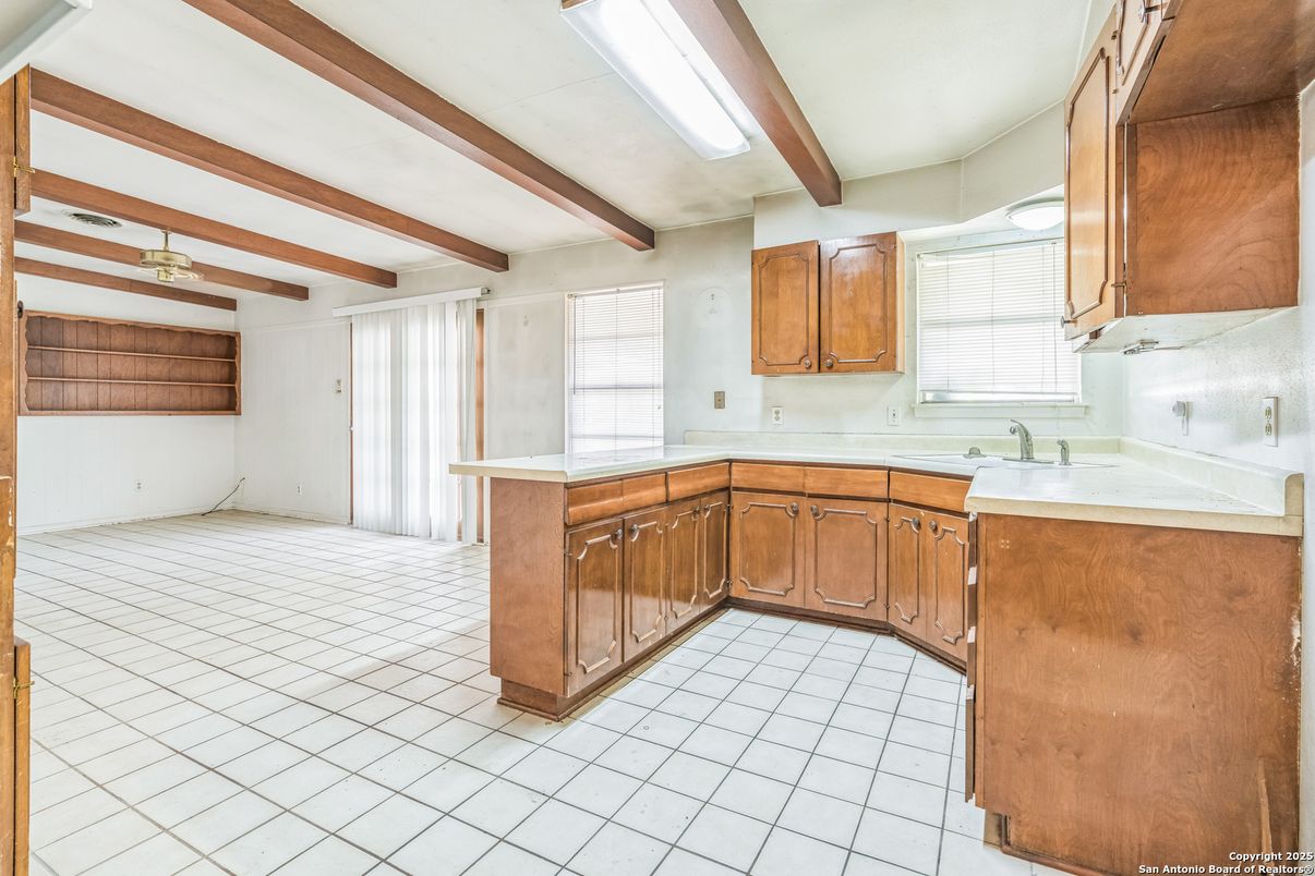 Interior, Kitchen, Wooden Beams