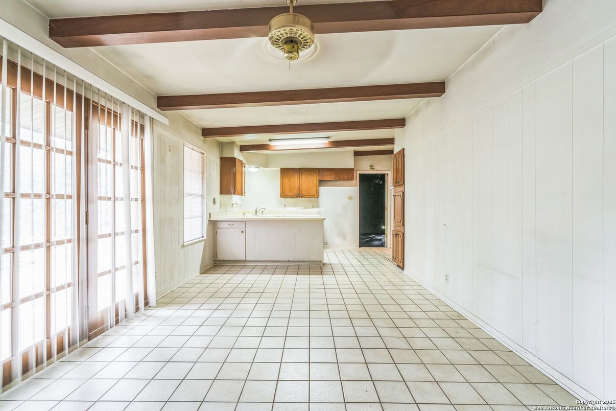 Interior, Kitchen, Wooden Beams