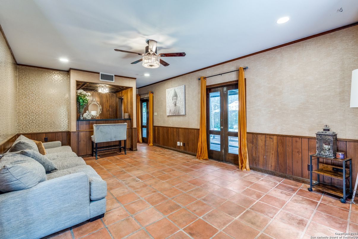 Interior, Recessed Lighting, Wooden Walls