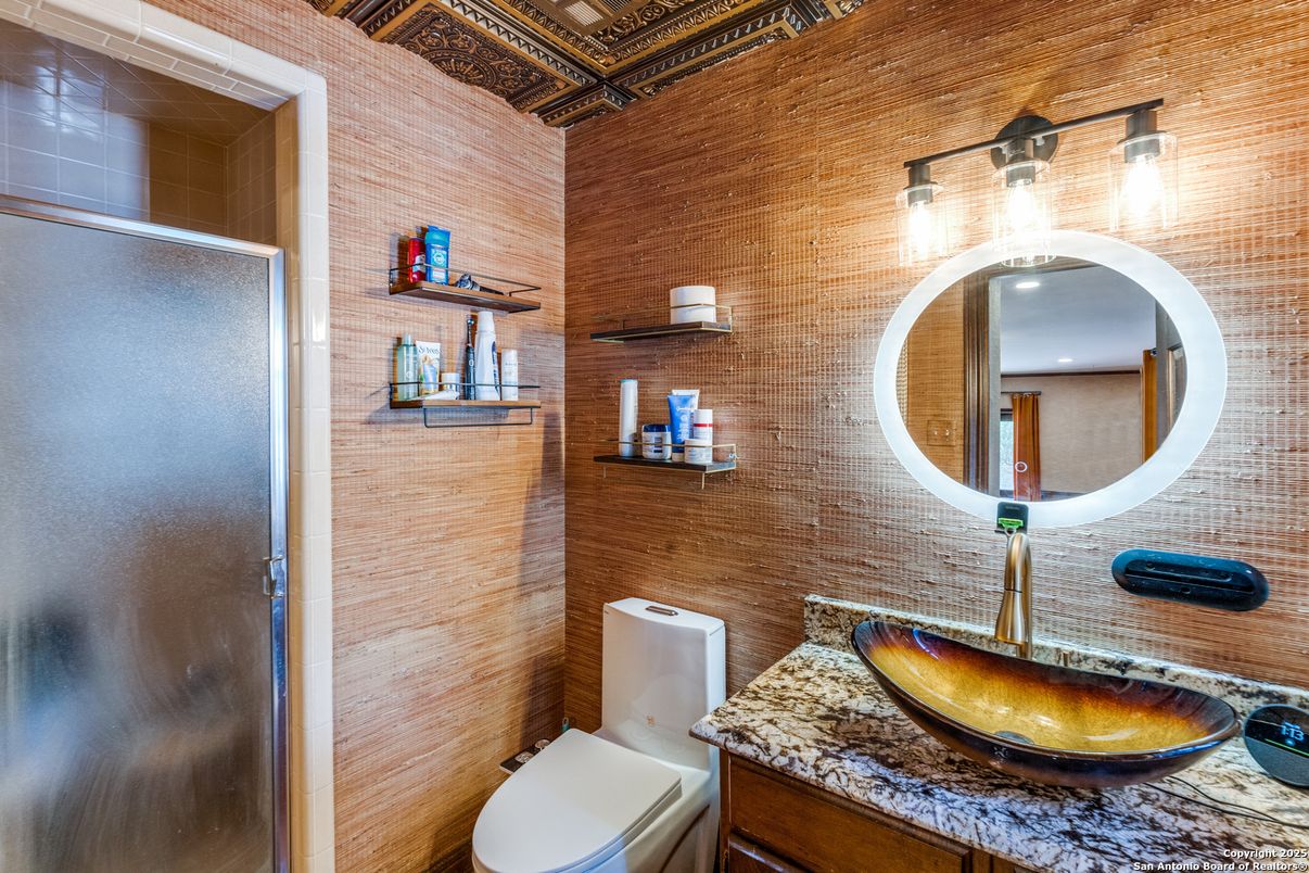 Bathroom, Interior, Wooden Walls