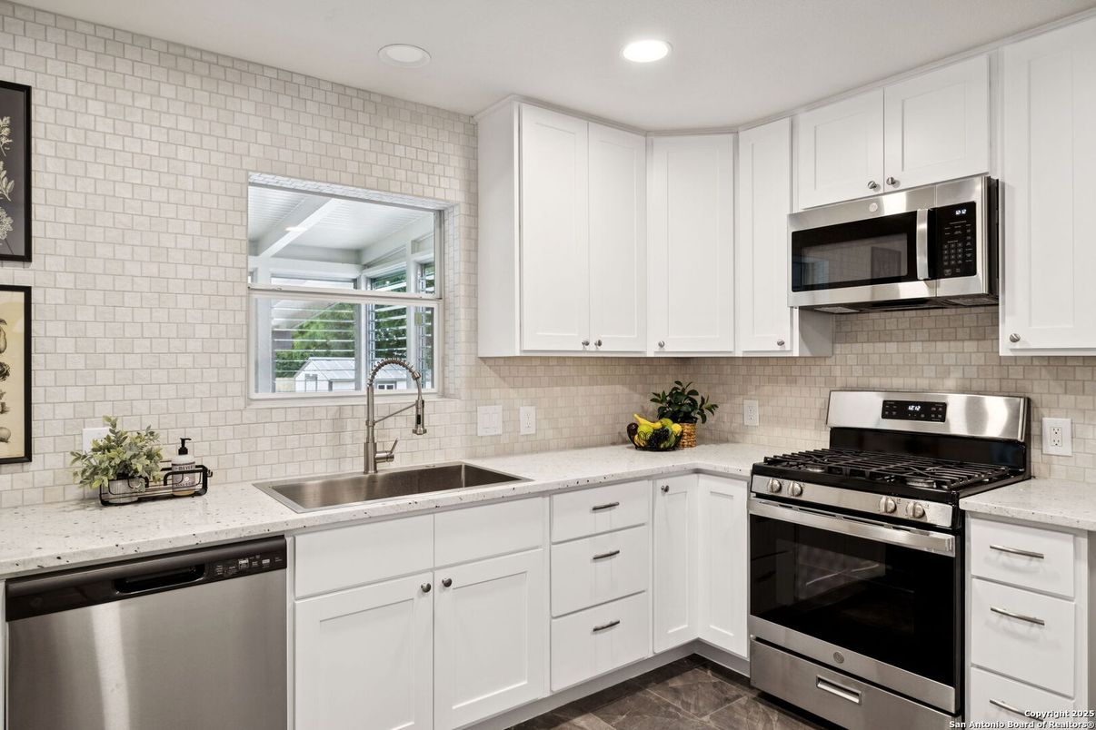 Interior, Kitchen, Recessed Lighting, Stainless Steel Appliances