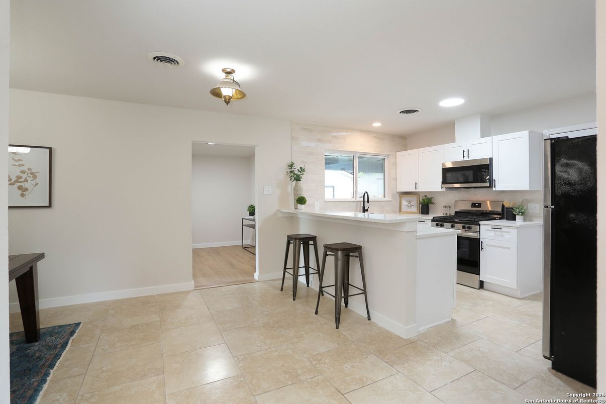 Interior, Kitchen, Recessed Lighting, Stainless Steel Appliances