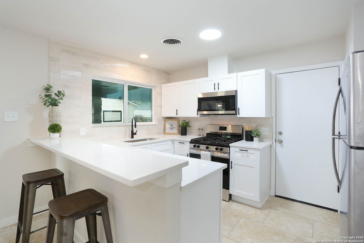 Interior, Kitchen, Recessed Lighting, Stainless Steel Appliances