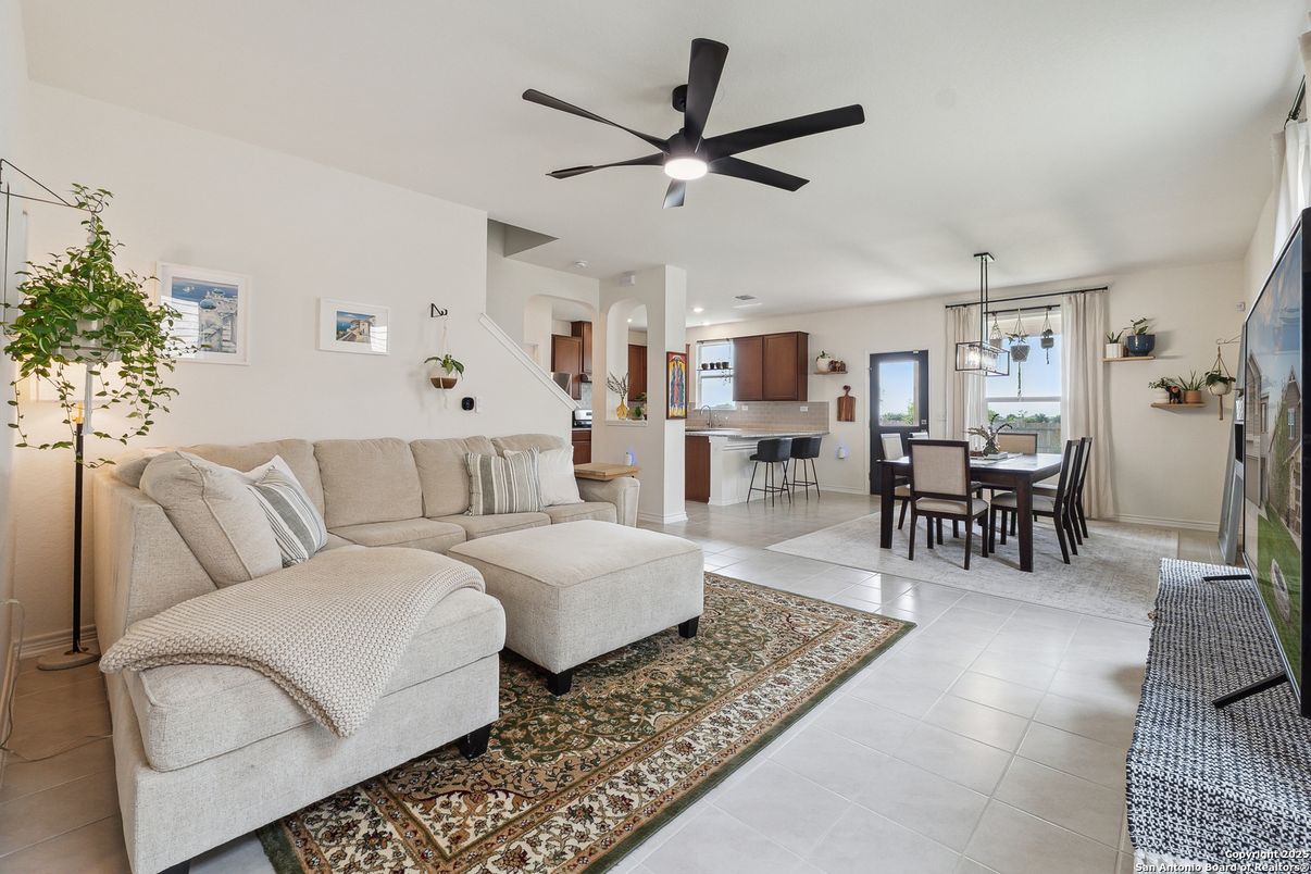 Dining room, Interior, Kitchen, Living room, Pendant Lights, Recessed Lighting
