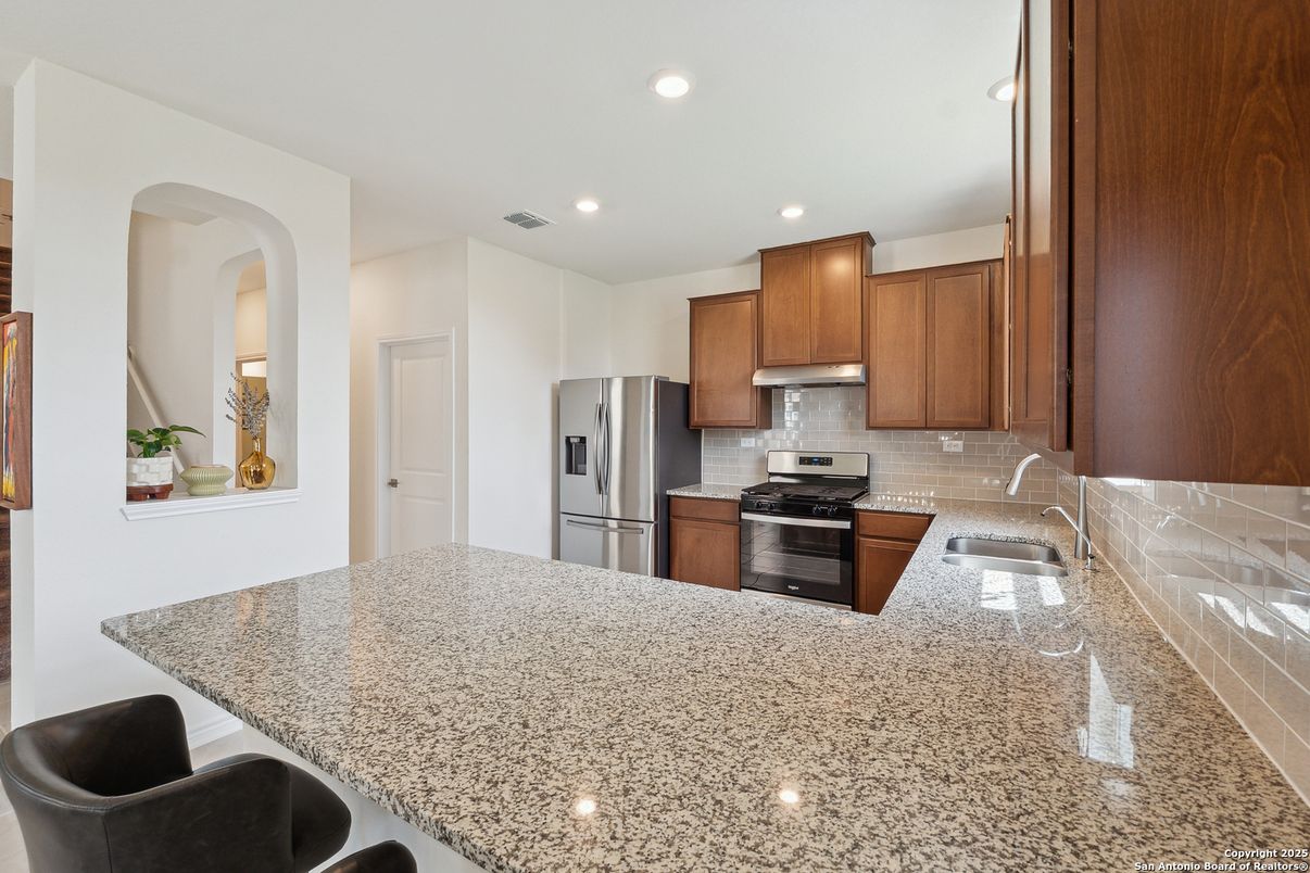 Interior, Kitchen, Recessed Lighting, Stainless Steel Appliances