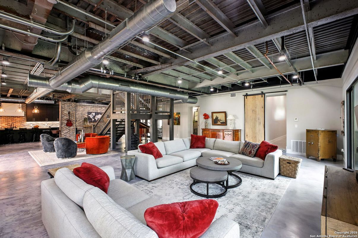 Interior, Living room, Stone Walls