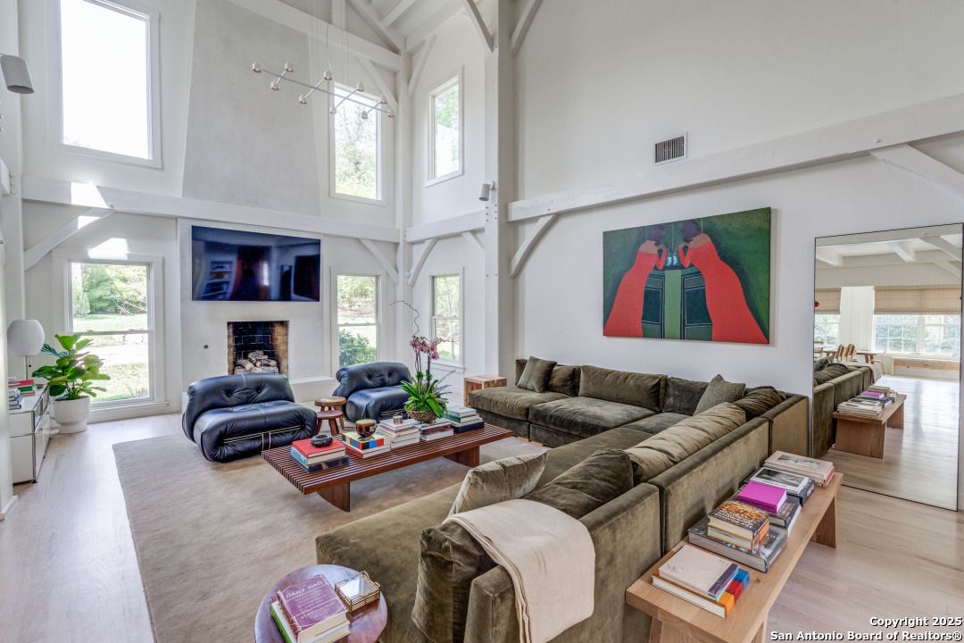 Fireplace, Interior, Living room, Wood Texture Flooring