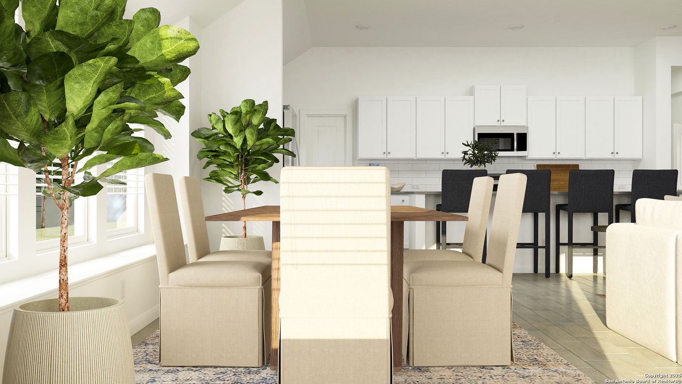 Dining room, Interior, Kitchen, Recessed Lighting