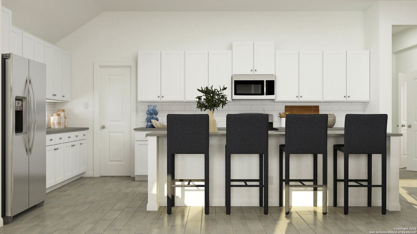 Interior, Kitchen, Wood Texture Flooring