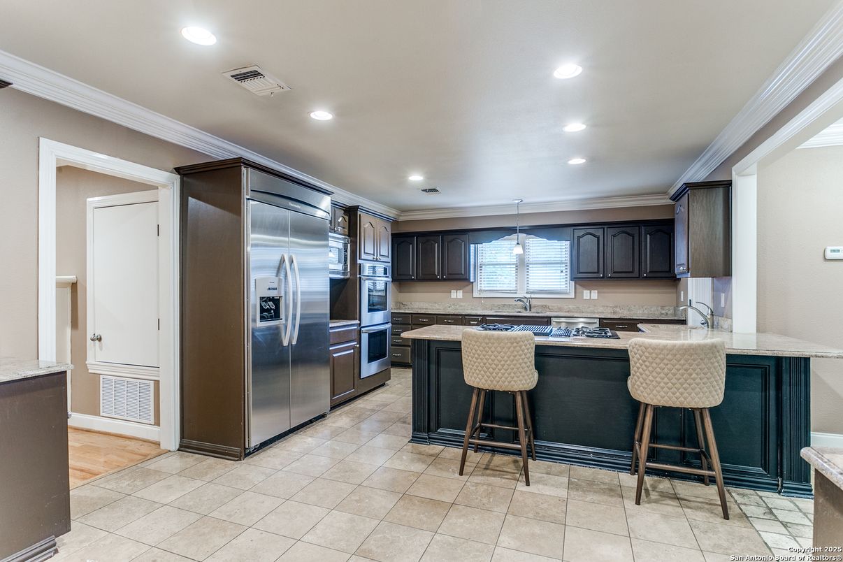 Interior, Kitchen, Pendant Lights, Recessed Lighting, Stainless Steel Appliances