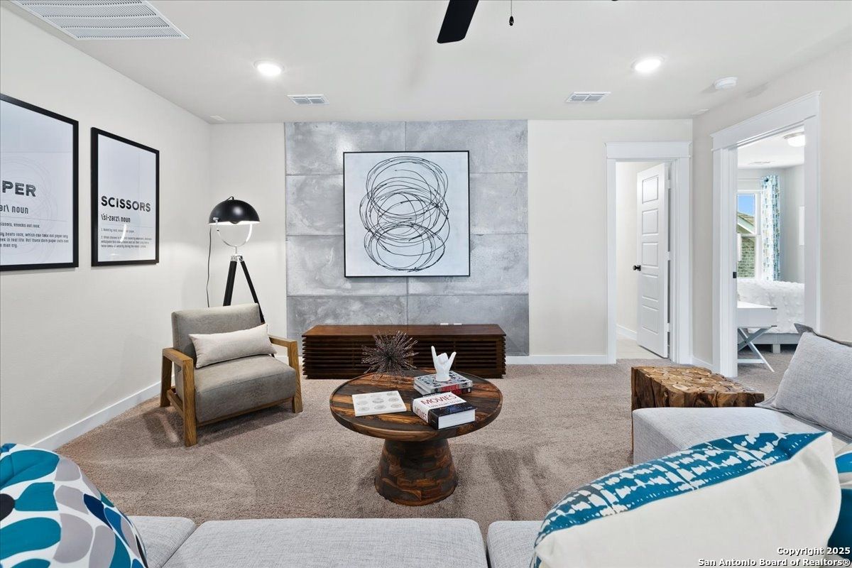 Interior, Living room, Recessed Lighting
