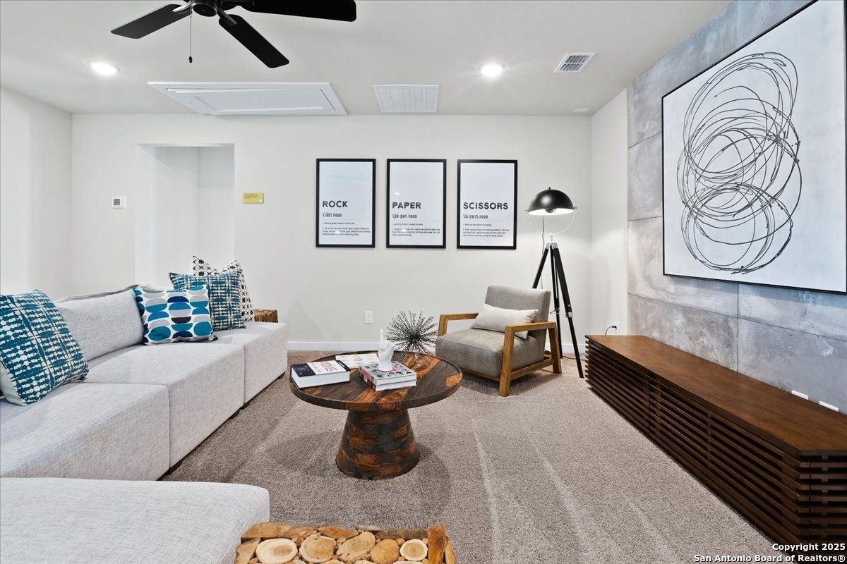 Interior, Living room, Recessed Lighting