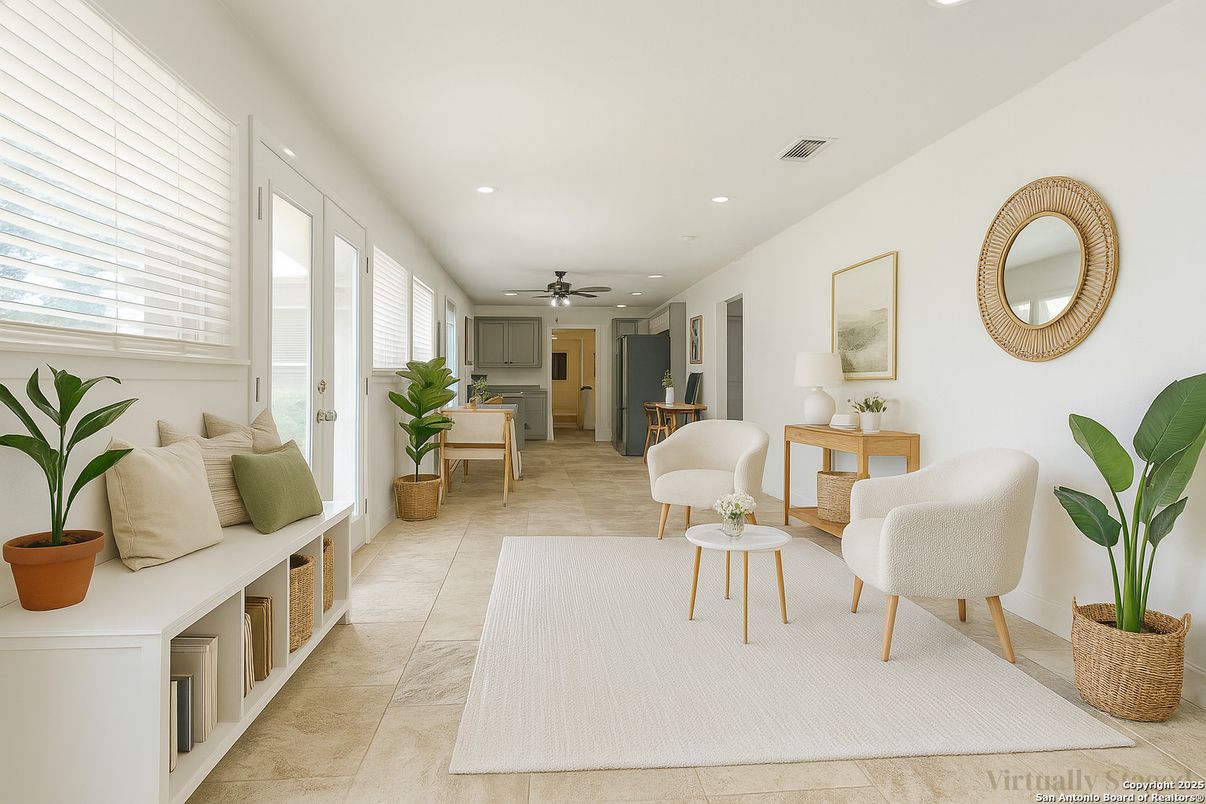 Interior, Living room, Recessed Lighting