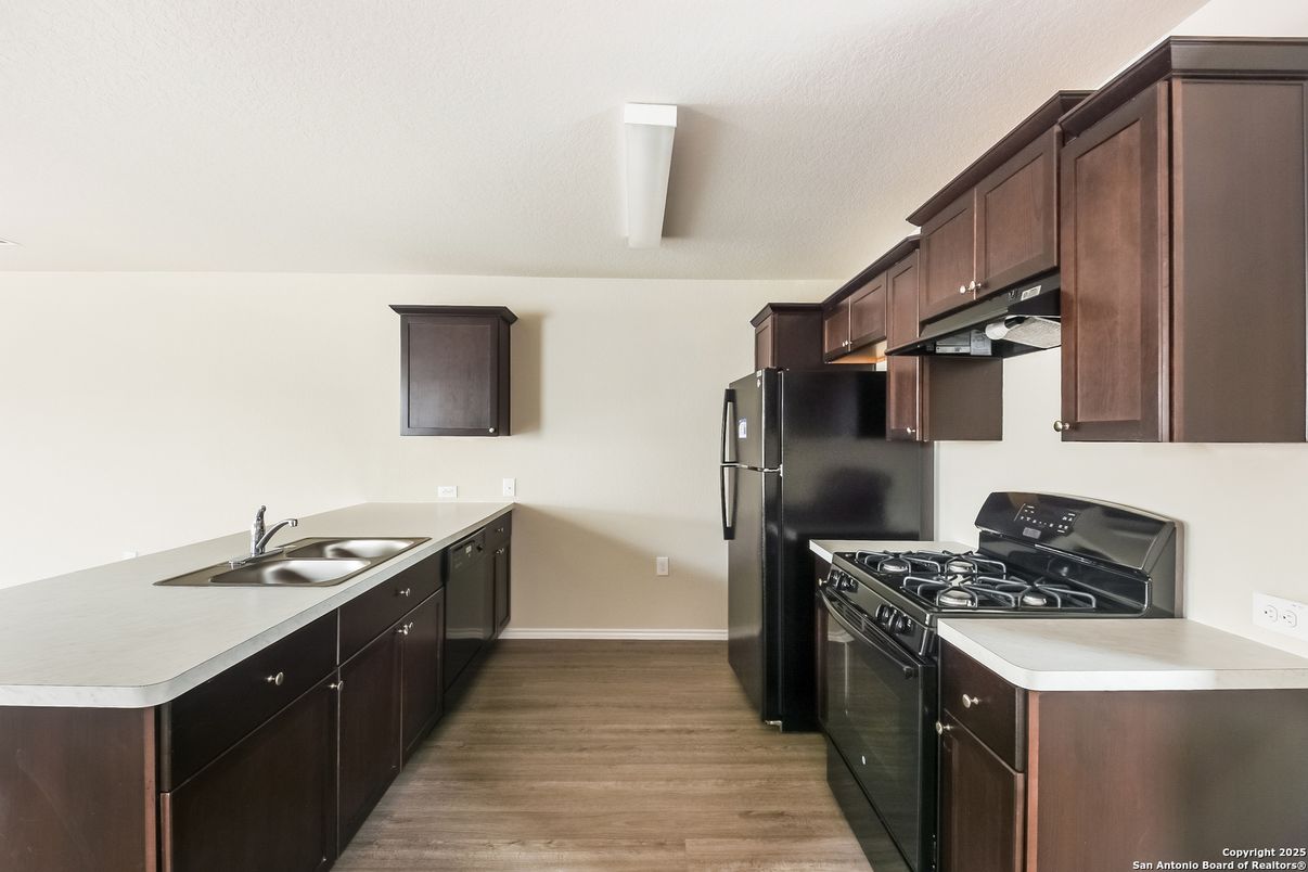 Interior, Kitchen, Wood Texture Flooring