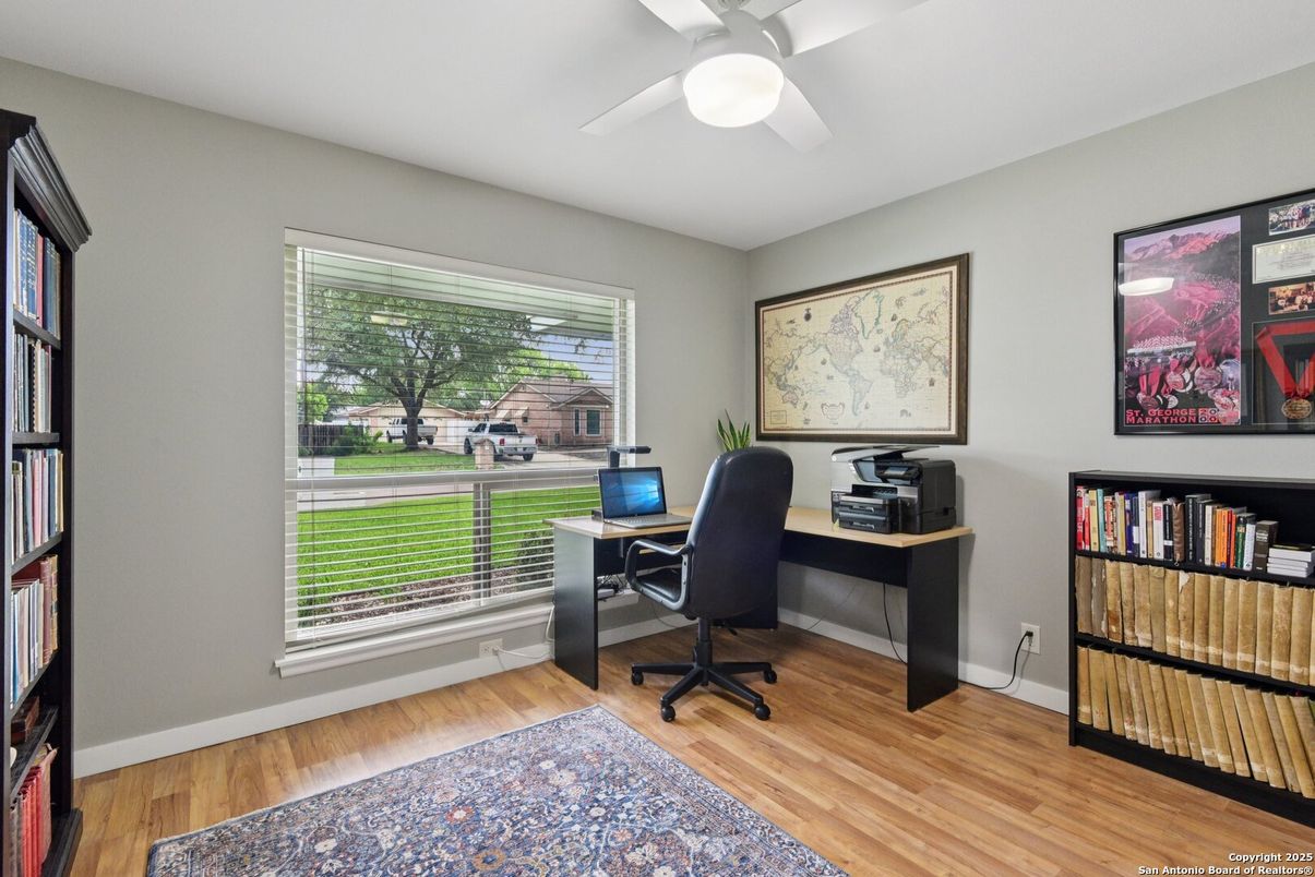 Home Office, Interior, Wood Texture Flooring